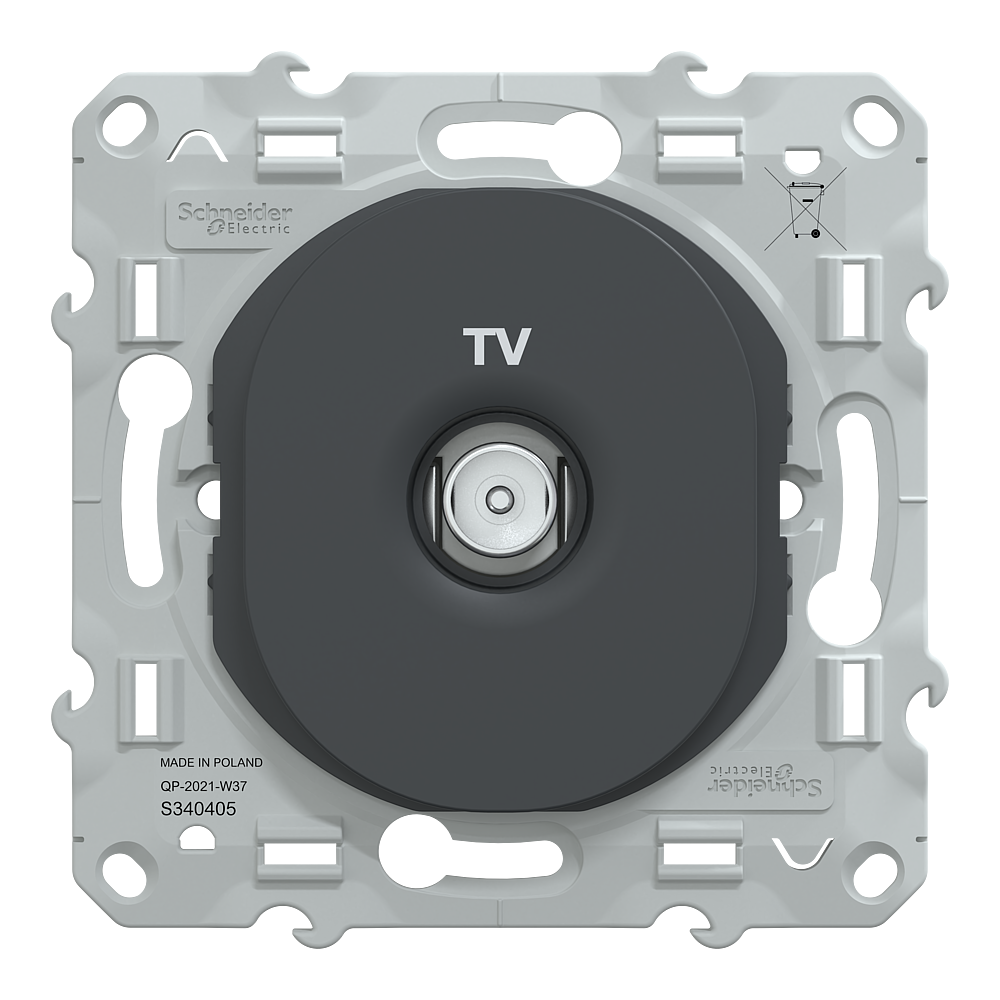 Prise TV Anthracite